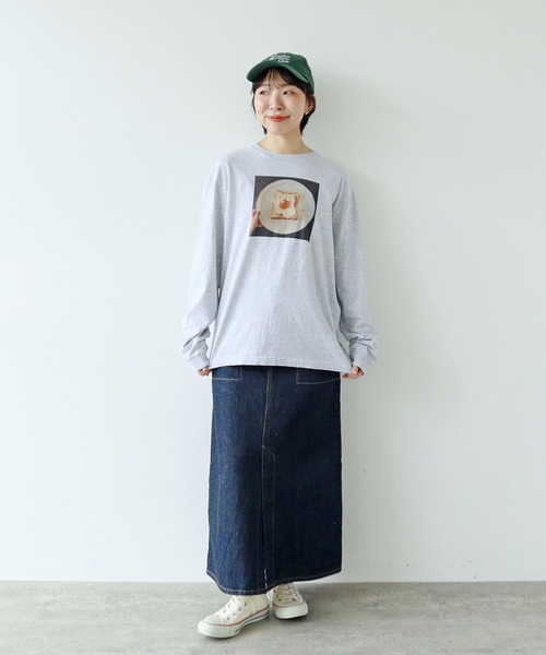 PAR ICI(パーリッシィ)の「【WEB限定】Fried Egg Toast Tシャツ(Tシャツ/カットソー・レディース・ホワイト/ピンク/杢グレー・FREE)」の22枚目の写真