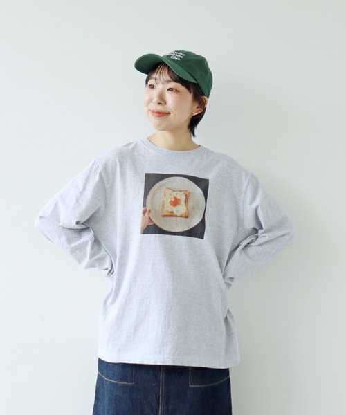 PAR ICI(パーリッシィ)の「【WEB限定】Fried Egg Toast Tシャツ(Tシャツ/カットソー・レディース・ホワイト/ピンク/杢グレー・FREE)」の16枚目の写真