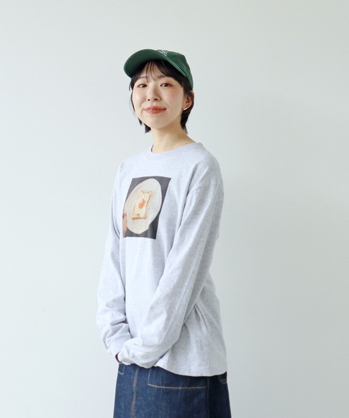 PAR ICI(パーリッシィ)の「【WEB限定】Fried Egg Toast Tシャツ(Tシャツ/カットソー・レディース・ホワイト/ピンク/杢グレー・FREE)」の17枚目の写真