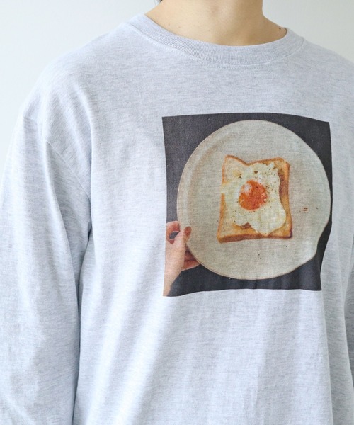 PAR ICI(パーリッシィ)の「【WEB限定】Fried Egg Toast Tシャツ(Tシャツ/カットソー・レディース・ホワイト/ピンク/杢グレー・FREE)」の21枚目の写真