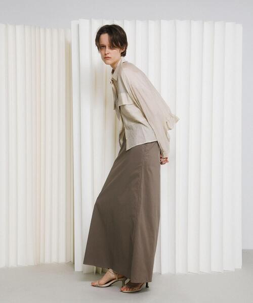 LAATO（ラート）の「drawstring shirts（シャツ/ブラウス・レディース・カーキ/オフホワイト・FREE）」の3枚目の写真