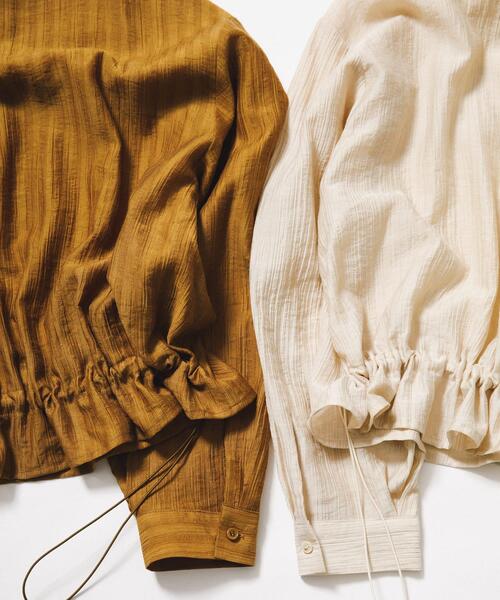 LAATO（ラート）の「drawstring shirts（シャツ/ブラウス・レディース・カーキ/オフホワイト・FREE）」の12枚目の写真