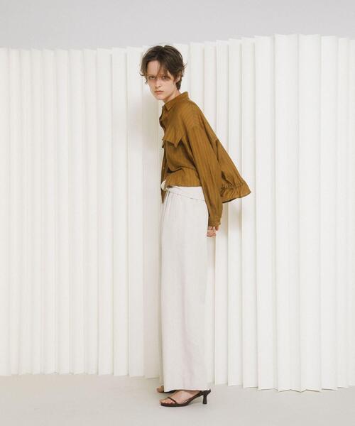 LAATO（ラート）の「drawstring shirts（シャツ/ブラウス・レディース・カーキ/オフホワイト・FREE）」の17枚目の写真