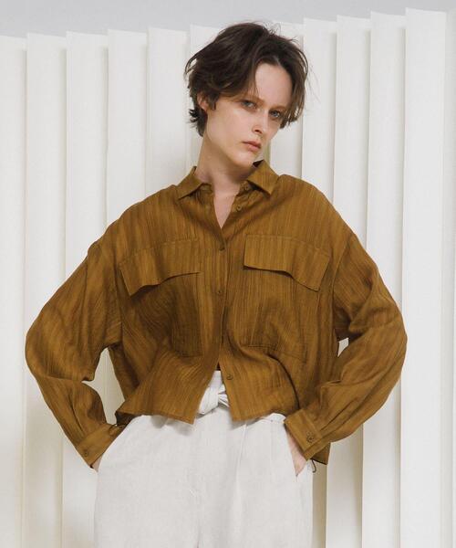 LAATO（ラート）の「drawstring shirts（シャツ/ブラウス・レディース・カーキ/オフホワイト・FREE）」の19枚目の写真