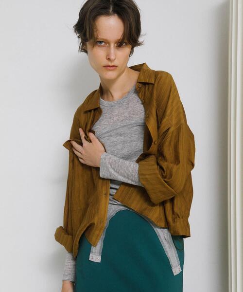 LAATO（ラート）の「drawstring shirts（シャツ/ブラウス・レディース・カーキ/オフホワイト・FREE）」の22枚目の写真