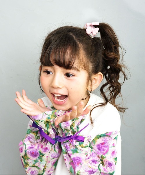 Rora（ローラ）の「シャル トップス（Tシャツ/カットソー・キッズ・ホワイト・110cm/120cm/130cm/140cm/150cm）」の3枚目の写真