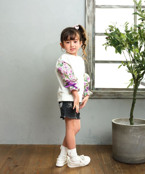 Rora（ローラ）の「シャル トップス（Tシャツ/カットソー・キッズ・ホワイト・110cm/120cm/130cm/140cm/150cm）」の6枚目の写真