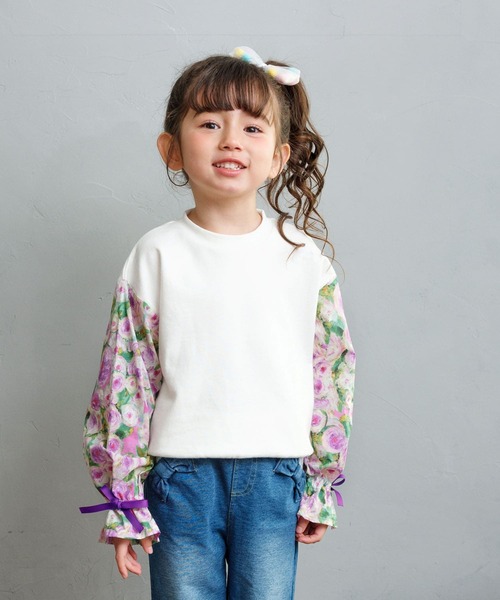 Rora（ローラ）の「シャル トップス（Tシャツ/カットソー・キッズ・ホワイト・110cm/120cm/130cm/140cm/150cm）」の11枚目の写真