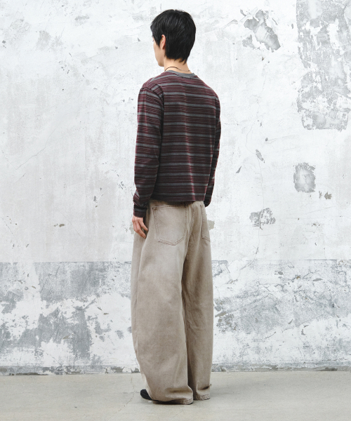 INTEMPOMOOD(インテンポムード)の「ペイルフェイドカーブデニム_ベージュ(デニムパンツ・メンズ・ベージュ・MEDIUM/LARGE/X-LARGE)」の7枚目の写真