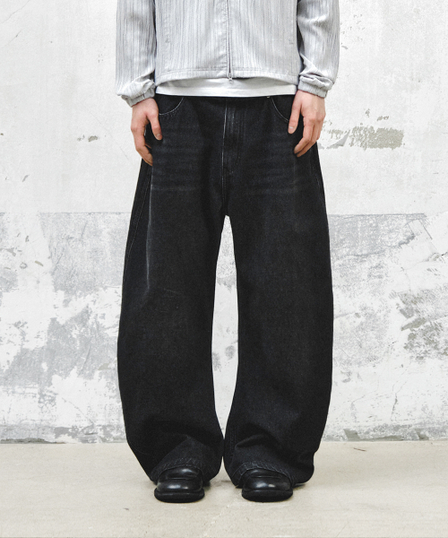 INTEMPOMOOD(インテンポムード)の「ペイルフェイドカーブデニム_ベージュ(デニムパンツ・メンズ・ベージュ・MEDIUM/LARGE/X-LARGE)」の11枚目の写真