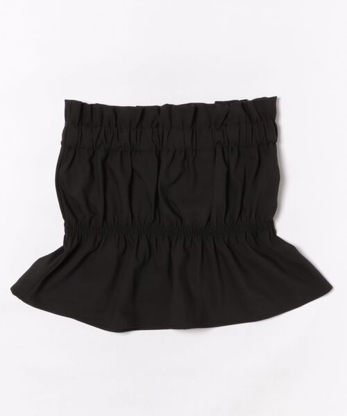 STYLEBLOCK（スタイルブロック）の「リネンタッチギャザーベアトップ（シャツ/ブラウス・レディース・グレー/ブラック/ベージュ/ネイビー・M）」の2枚目の写真