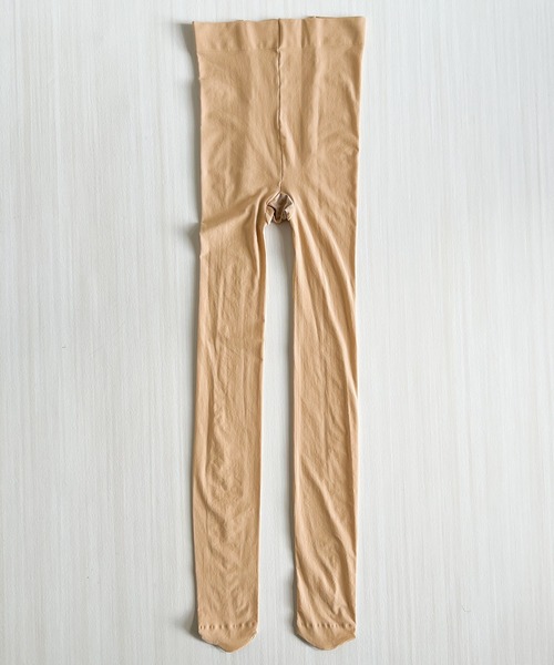 Blanc de Blue（ブランドブルー）の「ナチュラル美脚シアーチュールタイツ（タイツ/ストッキング・レディース・ベージュ・FREE）」の3枚目の写真