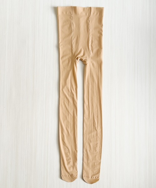 Blanc de Blue（ブランドブルー）の「ナチュラル美脚シアーチュールタイツ（タイツ/ストッキング・レディース・ベージュ・FREE）」の4枚目の写真