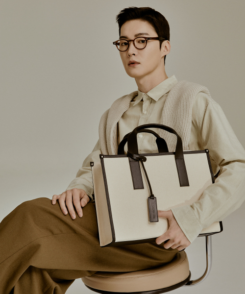 BEDFORD11TH（ベッドフォードイレブンス）の「ユニショッパー EW キャンバスコンボ [アイボリーブラックコンボ]（トートバッグ・メンズ・その他・FREE）」の3枚目の写真