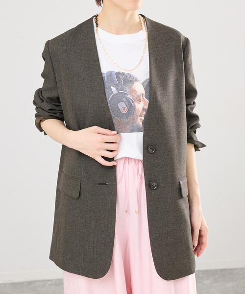 IENA（イエナ）の「ウールヴィスコースイージージャケット◇（ノー