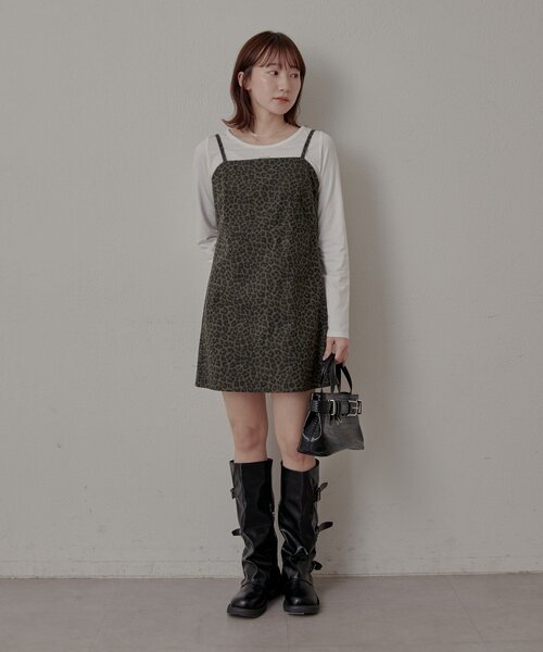 mline（エムライン）の「[mline]プレート ラウンドＴシャツ（Tシャツ/カットソー・レディース・オフホワイト/ブラック・FREE）」の5枚目の写真