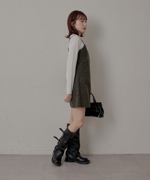 mline（エムライン）の「[mline]プレート ラウンドＴシャツ（Tシャツ/カットソー・レディース・オフホワイト/ブラック・FREE）」の6枚目の写真