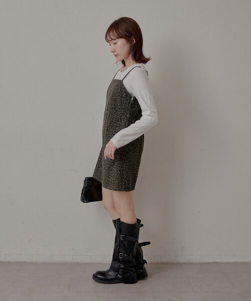 mline（エムライン）の「[mline]プレート ラウンドＴシャツ（Tシャツ/カットソー・レディース・オフホワイト/ブラック・FREE）」の7枚目の写真