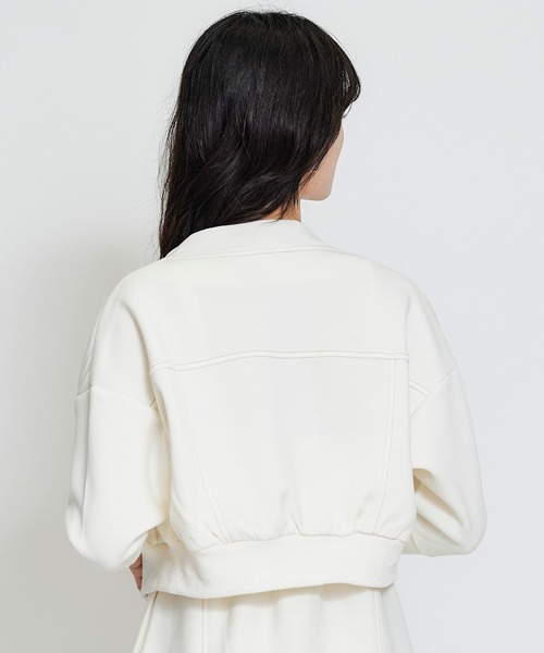 REDYAZEL（レディアゼル）の「【セットアップ可能】バイカラーステッチカットブルゾン（ブルゾン・レディース・キナリ/ミント/ネイビー・FREE）」の13枚目の写真