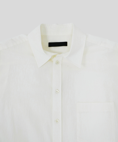 WISM(ウィズム)の「NAMELESSNESS / ネームレスネス COTTON LONG SLEEVE SHIRT(シャツ/ブラウス・メンズ・ブルー/ブルー系その他/ホワイト・3/2)」の5枚目の写真