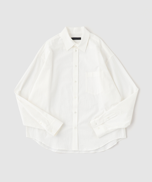 WISM(ウィズム)の「NAMELESSNESS / ネームレスネス COTTON LONG SLEEVE SHIRT(シャツ/ブラウス・メンズ・ブルー/ブルー系その他/ホワイト・3/2)」の13枚目の写真