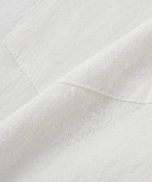 WISM(ウィズム)の「NAMELESSNESS / ネームレスネス COTTON LONG SLEEVE SHIRT(シャツ/ブラウス・メンズ・ブルー/ブルー系その他/ホワイト・3/2)」の14枚目の写真