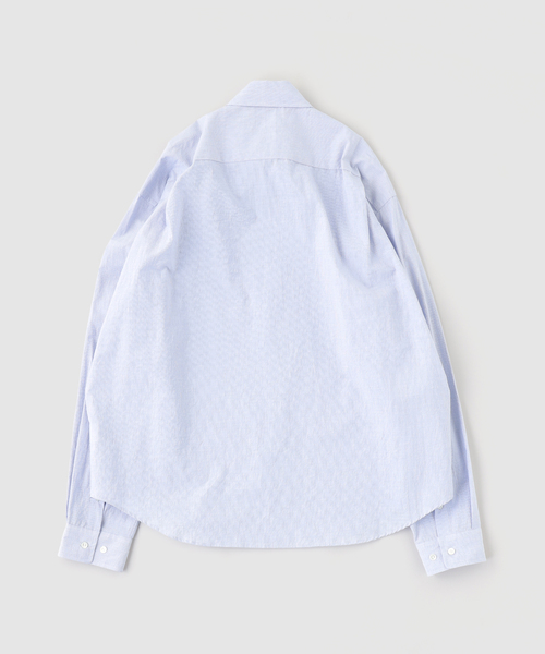 WISM(ウィズム)の「NAMELESSNESS / ネームレスネス COTTON LONG SLEEVE SHIRT(シャツ/ブラウス・メンズ・ブルー/ブルー系その他/ホワイト・3/2)」の18枚目の写真