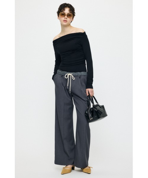 MOUSSY（マウジー）の「GATHER 3WAY トップス（Tシャツ/カットソー