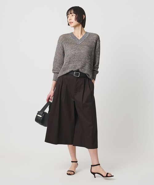 UNITED ARROWS(ユナイテッドアローズ)の「カラーヤーン Vネック ニット ‐ウォッシャブル‐(ニット/セーター・レディース・ダークグレー/ライトグレー/ターコイズブルー系・FREE)」の22枚目の写真