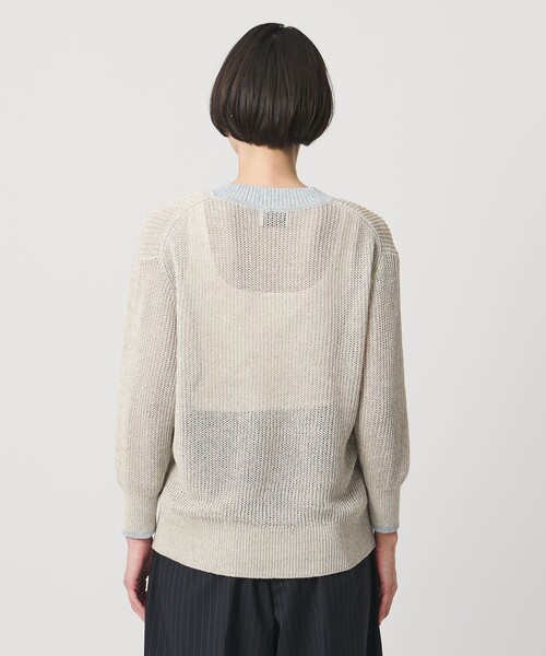 UNITED ARROWS(ユナイテッドアローズ)の「カラーヤーン Vネック ニット ‐ウォッシャブル‐(ニット/セーター・レディース・ダークグレー/ライトグレー/ターコイズブルー系・FREE)」の5枚目の写真