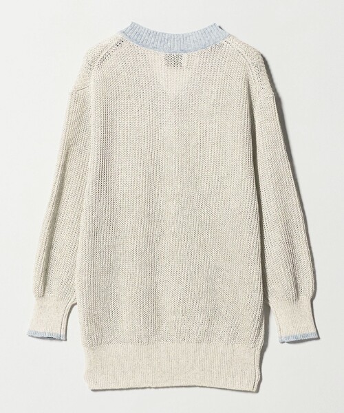 UNITED ARROWS(ユナイテッドアローズ)の「カラーヤーン Vネック ニット ‐ウォッシャブル‐(ニット/セーター・レディース・ダークグレー/ライトグレー/ターコイズブルー系・FREE)」の7枚目の写真