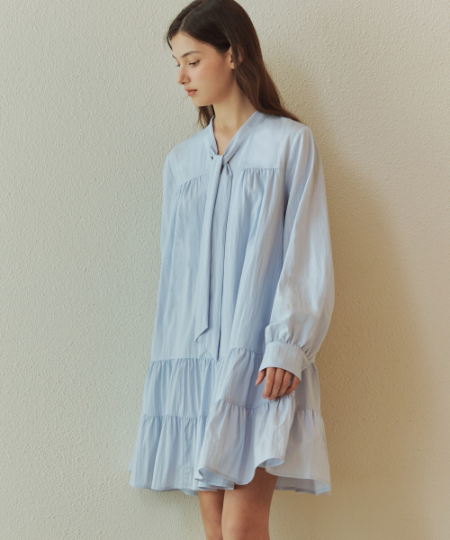 ZEROSTREET（ゼロストリート）の「[2カラー] タイシャーリングワンピース（シャツ/ブラウス・レディース・ラベンダー/Cream・SMALL/MEDIUM）」の5枚目の写真