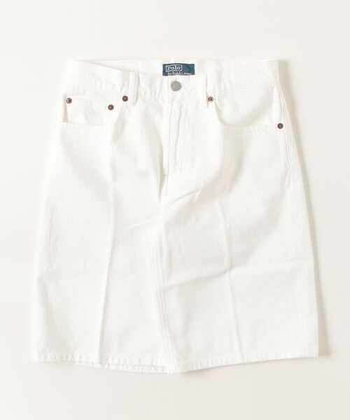 POLO RALPH LAUREN(ポロ ラルフ ローレン)の「ロング デニム ショートパンツ(デニムパンツ・レディース・ホワイト・25/26/27/28/24)」の6枚目の写真