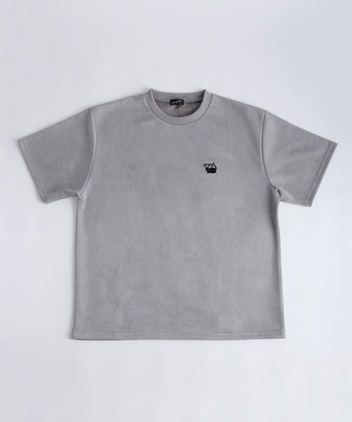 WESTSEA(ウエストシー)の「TASOGARE GIRL & CAT / 黄昏ガール バックプリント 猫 グラフィックTシャツ / ワンポイント刺繍 フェイクスエード 半袖Tシャツ(Tシャツ/カットソー・メンズ・ブラック/ホワイト系その他/ライトグレー/オフホワイト/グレー/ブラック系その他・L/M)」の12枚目の写真