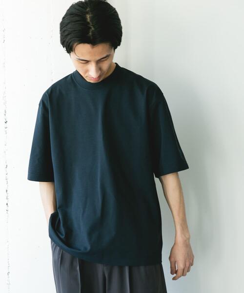 URBAN RESEARCH DOORS（アーバンリサーチドアーズ）の「DRYMIX20sプレーティングショートスリーブ Tシャツ（Tシャツ/カットソー・メンズ・ネイビー/グレー/アイボリー・MEDIUM/LARGE）」の3枚目の写真