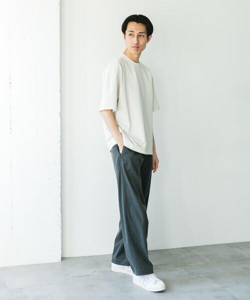 URBAN RESEARCH DOORS（アーバンリサーチドアーズ）の「DRYMIX20sプレーティングショートスリーブ Tシャツ（Tシャツ/カットソー・メンズ・ネイビー/グレー/アイボリー・MEDIUM/LARGE）」の5枚目の写真