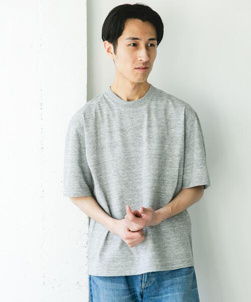 URBAN RESEARCH DOORS（アーバンリサーチドアーズ）の「DRYMIX20sプレーティングショートスリーブ Tシャツ（Tシャツ/カットソー・メンズ・ネイビー/グレー/アイボリー・MEDIUM/LARGE）」の10枚目の写真