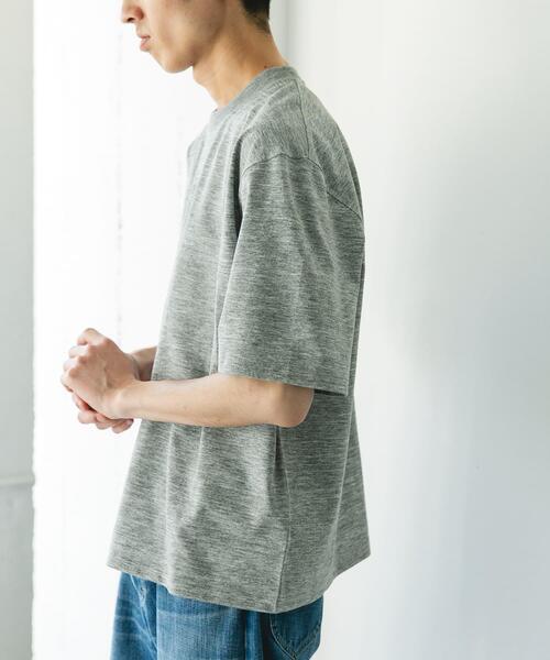 URBAN RESEARCH DOORS（アーバンリサーチドアーズ）の「DRYMIX20sプレーティングショートスリーブ Tシャツ（Tシャツ/カットソー・メンズ・ネイビー/グレー/アイボリー・MEDIUM/LARGE）」の12枚目の写真