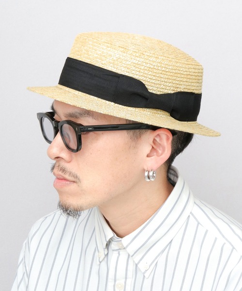 ReqHatter(レックハッター)の「麦わら ショートブリム カンカン帽(ハット・メンズ・ベージュ・FREE)」の9枚目の写真