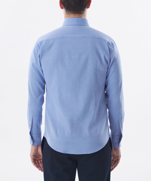 EPOCA UOMO(エポカウォモ)の「*Safari5月号掲載*リネンストレッチシャツ(シャツ/ブラウス・メンズ・ブルー系その他4/ダークブラウン/チャコールグレー・46/48)」の7枚目の写真