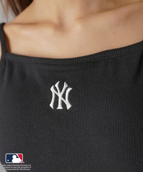MLB(メジャーリーグベースボール)の「【MLB/メジャーリーグベースボール】カップ付きリブキャミソール(キャミソール・レディース・ブラック/オートミール/杢グレー/オフホワイト・ONESIZE)」の16枚目の写真