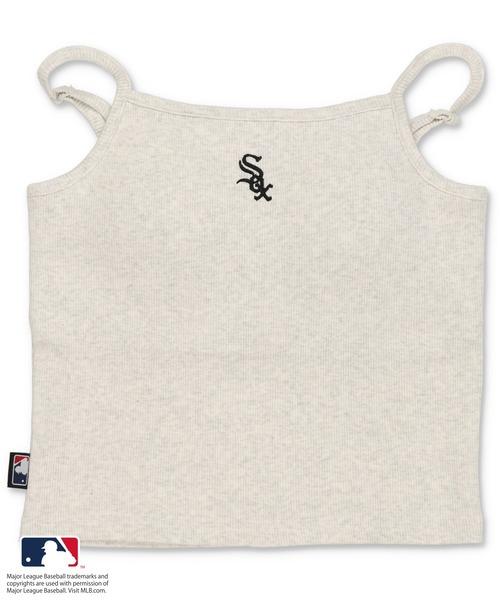 MLB(メジャーリーグベースボール)の「【MLB/メジャーリーグベースボール】カップ付きリブキャミソール(キャミソール・レディース・ブラック/オートミール/杢グレー/オフホワイト・ONESIZE)」の20枚目の写真