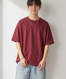 【LIFEMAX/ライフマックス】スラブTシャツ/ 【全5色】半袖Tシャツ ユニセックス 無地 ゆったり 横割り コットン カットソー
