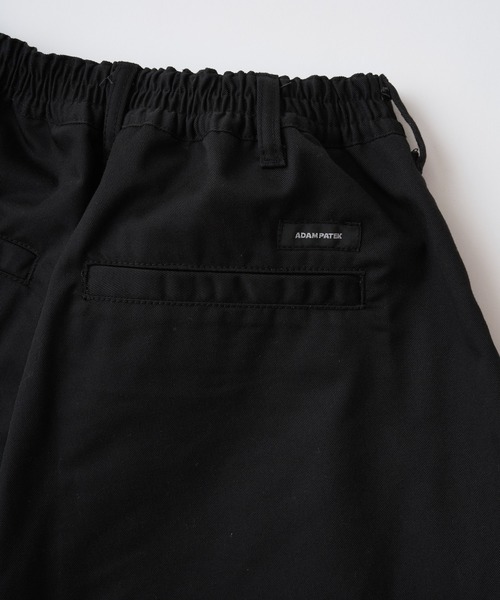 ADAM PATEK(アダムパテック)の「【ADAMPATEK/アダムパテック】studded T-C twill flare wide trouser フレアワイドパンツ(その他パンツ・メンズ・ブラック/ベージュ・1/2)」の7枚目の写真