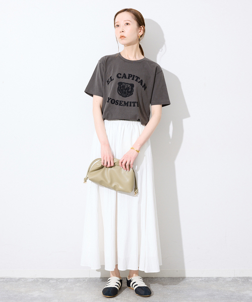 MIXTA(ミクスタ)の「MIXTA/ミクスタ SLOBE別注 EL CAPITAN TEE(Tシャツ/カットソー・レディース・アイボリー/ブラック・FREE)」の3枚目の写真