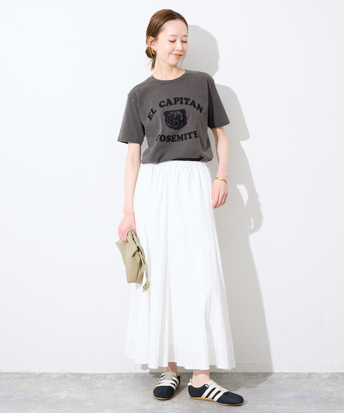 MIXTA(ミクスタ)の「MIXTA/ミクスタ SLOBE別注 EL CAPITAN TEE(Tシャツ/カットソー・レディース・アイボリー/ブラック・FREE)」の4枚目の写真