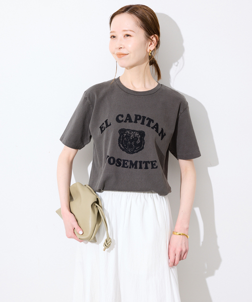 MIXTA(ミクスタ)の「MIXTA/ミクスタ SLOBE別注 EL CAPITAN TEE(Tシャツ/カットソー・レディース・アイボリー/ブラック・FREE)」の7枚目の写真