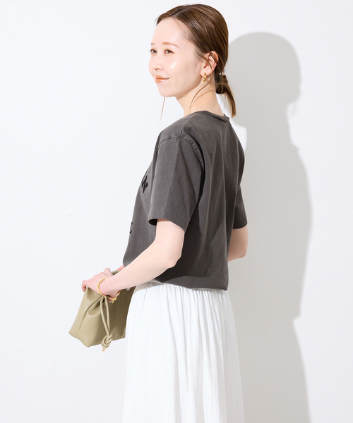 MIXTA(ミクスタ)の「MIXTA/ミクスタ SLOBE別注 EL CAPITAN TEE(Tシャツ/カットソー・レディース・アイボリー/ブラック・FREE)」の8枚目の写真