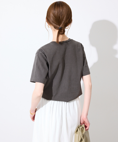 MIXTA(ミクスタ)の「MIXTA/ミクスタ SLOBE別注 EL CAPITAN TEE(Tシャツ/カットソー・レディース・アイボリー/ブラック・FREE)」の9枚目の写真