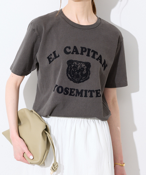 MIXTA(ミクスタ)の「MIXTA/ミクスタ SLOBE別注 EL CAPITAN TEE(Tシャツ/カットソー・レディース・アイボリー/ブラック・FREE)」の10枚目の写真